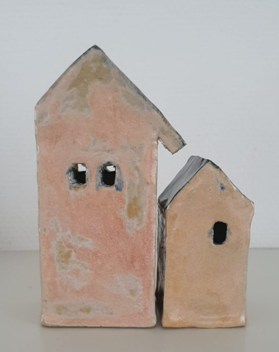 Roze huisjes